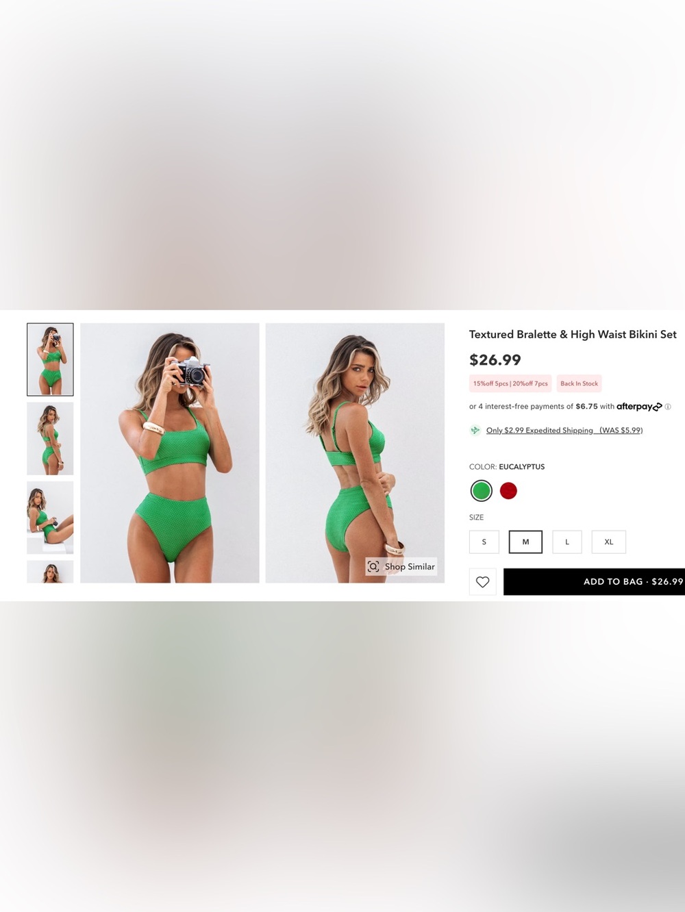 High Waist Bikini set